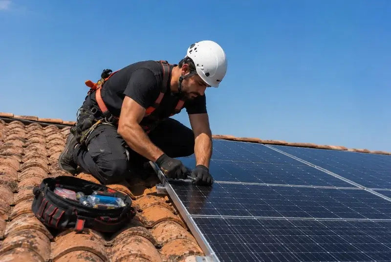 Maintenance et monitoring de panneaux solaires à Combourtillé